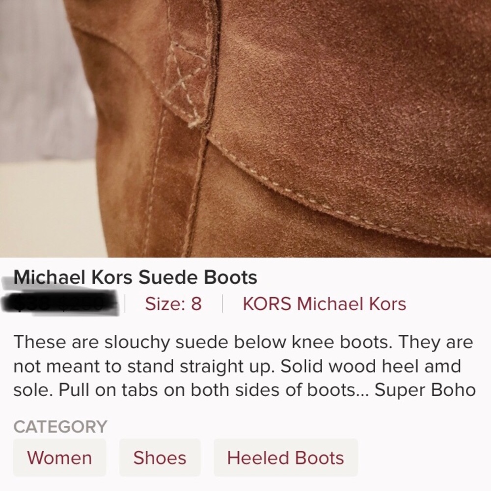 Michael Kors suade boots - Picture 5 of 5